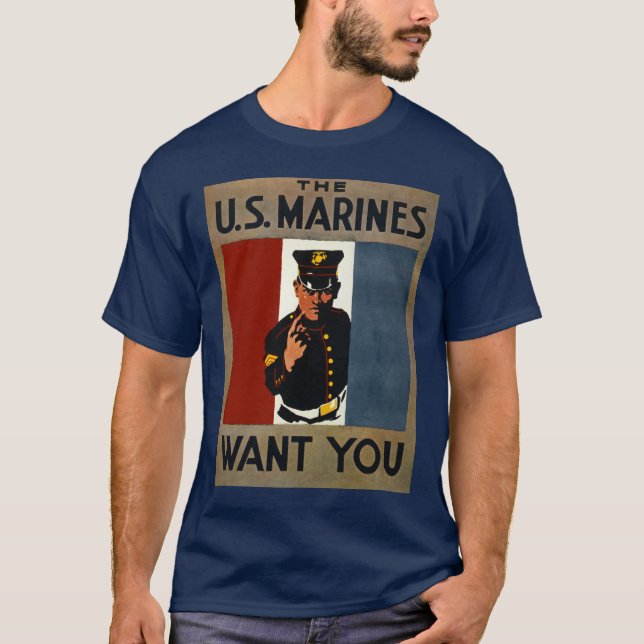 The US Marines Want You T-Shirt (Front)