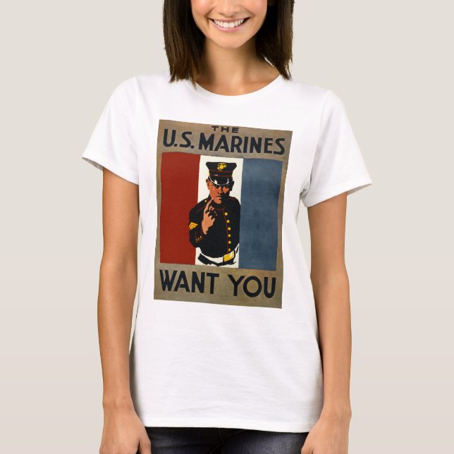 The US Marines Want You T-Shirt (Front)