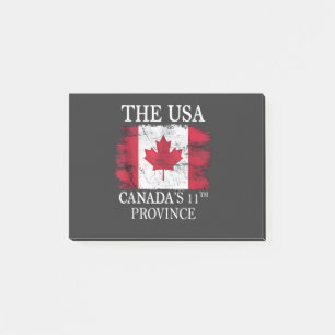 The USA, Canada’s 11th Province Canada American Post-it Notes