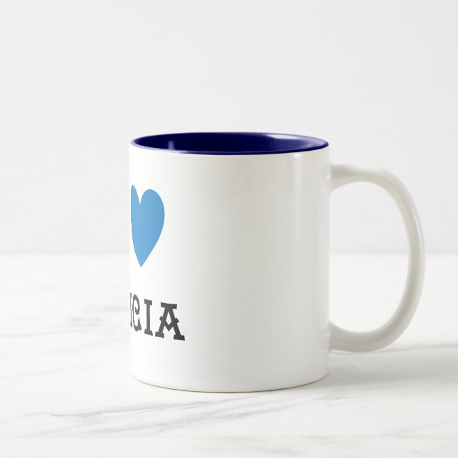 The USA love Blue Galicia Two-Tone Coffee Mug (Right)