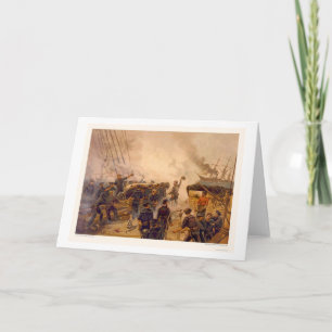 The USS Kearsarge Sinks the CSS Alabama in 1864 Card