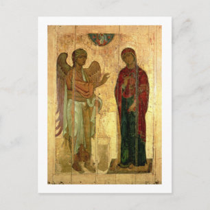The Ustiug Annunciation, c.1130-40 (tempera on pan Postcard