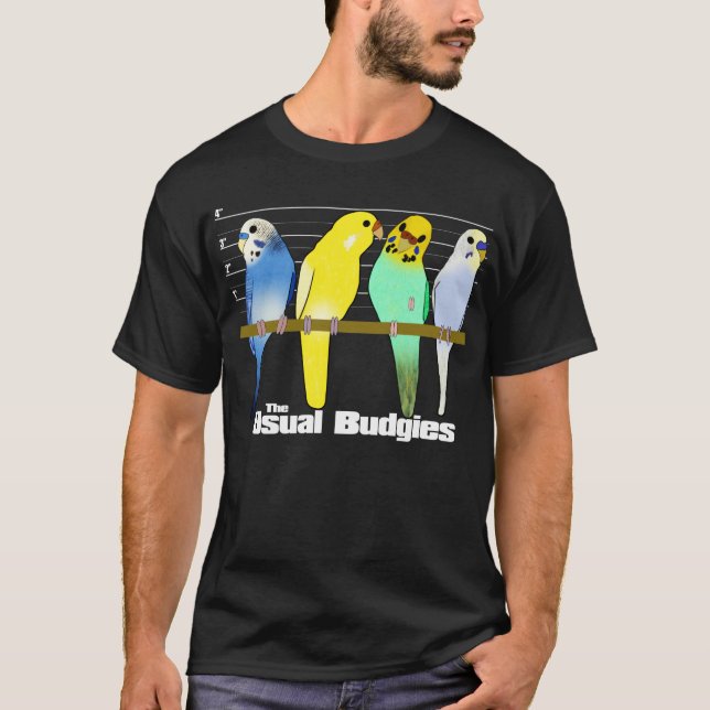 The Usual Budgies T-Shirt (Front)