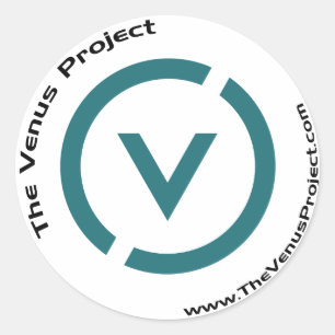 The V Classic Round Sticker