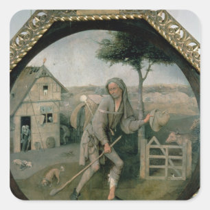 The Vagabond/The Prodigal Son, c.1510 Square Sticker