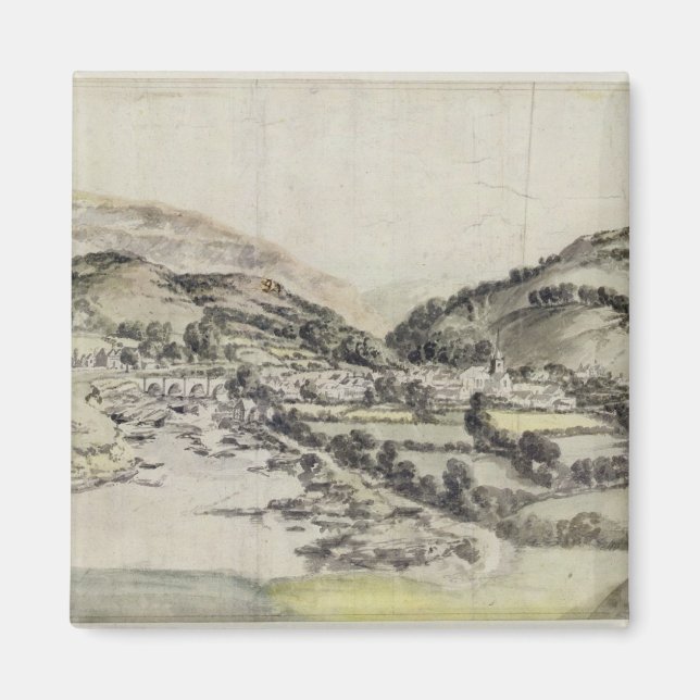 The Vale of Llangollen (w/c on paper) Magnet (Front)