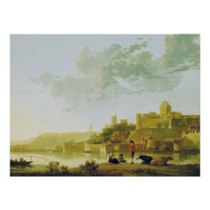 The Valkhof at Nijmegen by Aelbert Cuyp  Poster