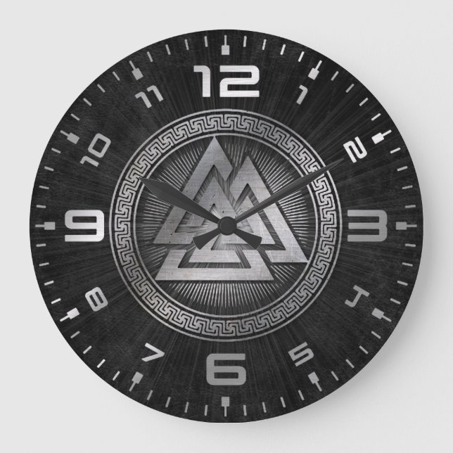The Valknut Large Clock (Front)