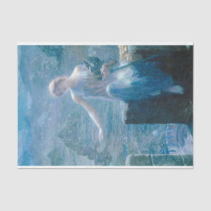 The Valkyrie's Vigil (Elegant Lady in a Castle) Tissue Paper