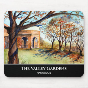 The Valley Gardens Harrogate by Farida Greenfield Mouse Mat