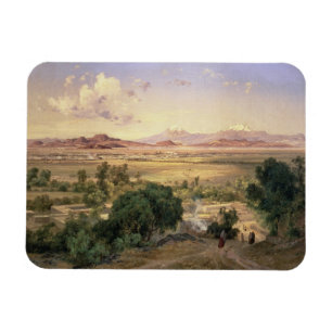 The Valley of Mexico from the Low Ridge of Tacubay Magnet