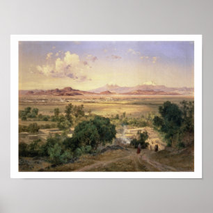 The Valley of Mexico from the Low Ridge of Tacubay Poster