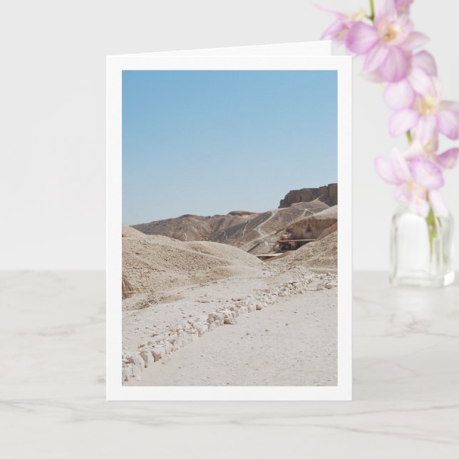 The Valley of The Kings, Luxor, Egypt Card (Orchid)
