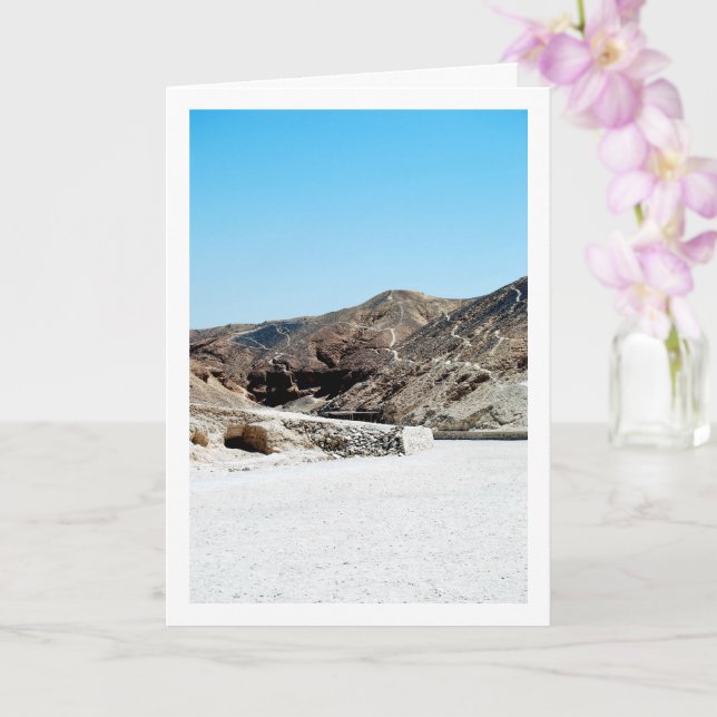 The Valley of The Kings, Luxor, Egypt Card (Orchid)