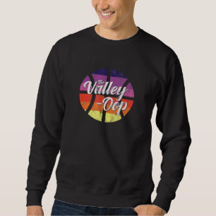 The Valley Oop Phoenix Basketball Retro Sunset Bas Sweatshirt