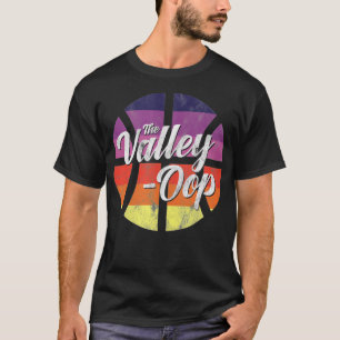The Valley Oop Phoenix Basketball Retro Sunset Bas T-Shirt