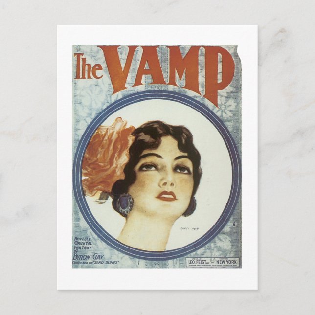 The Vamp 2 Vintage Songbook Cover Postcard (Front)