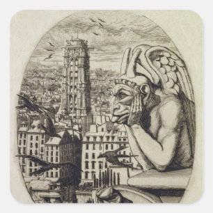 The Vampire , 1853 Square Sticker