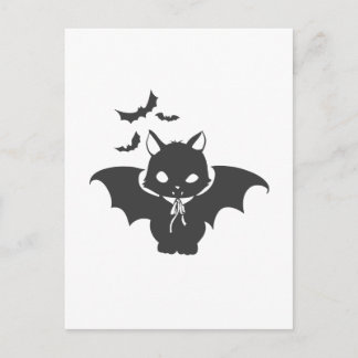 The vampire cat have canine - Choose back colour Postcard