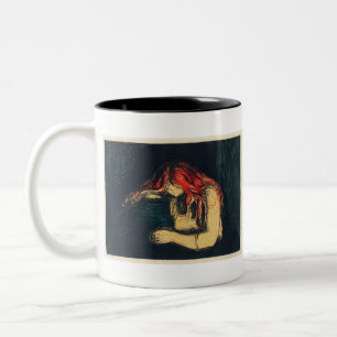 The Vampire II by Edvard Munch Two-Tone Coffee Mug