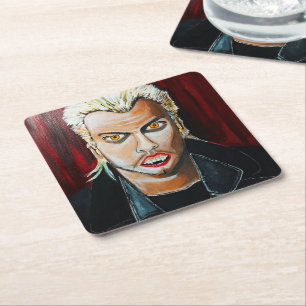The Vampire Painting by Alfred Fox Square Paper Coaster