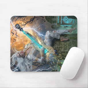The Vampire Queen’s Electrifying Guitar: Rock Et Mouse Mat