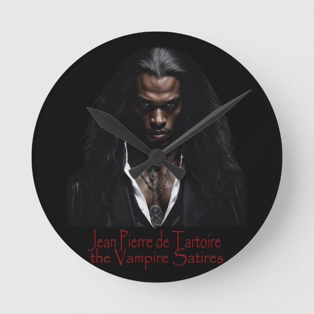The Vampire Satires Cover Art Round Clock (Front)