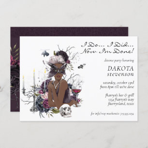 The Vampiress Moody Gothic Glam Divorce Party Invitation