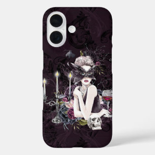 The Vampiress   Moody Gothic Vampy Glam Pale Skin iPhone 16 Case