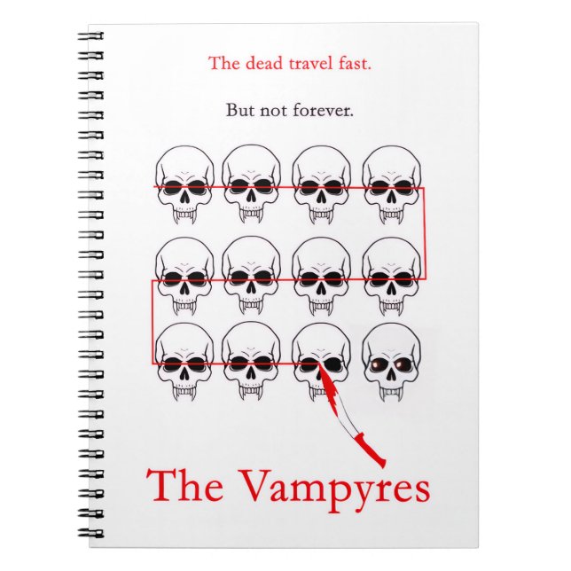 The Vampyres - Crossed Skulls Notebook (Front)