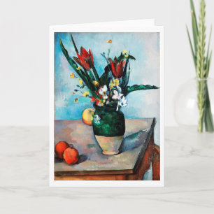 The Vase of Tulips, Paul Cezanne Card