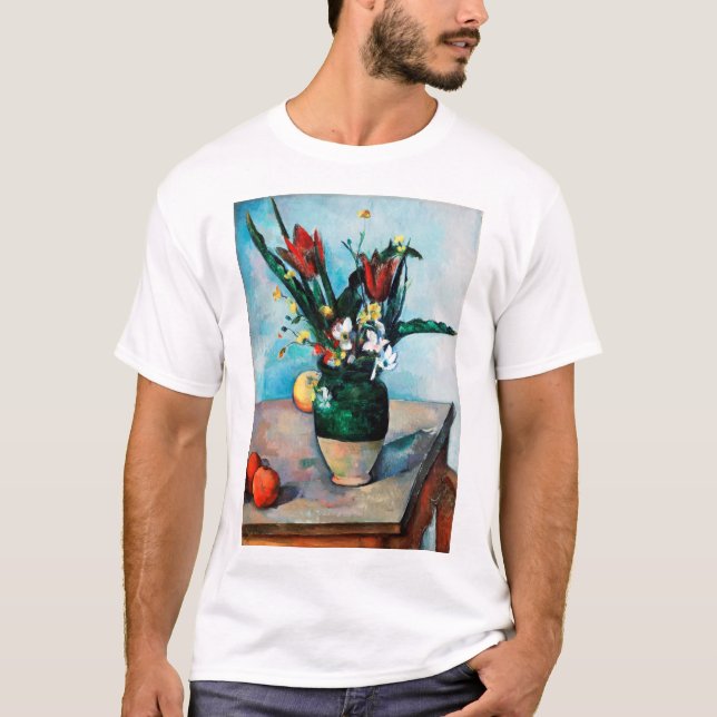 The Vase of Tulips, Paul Cezanne T-Shirt (Front)