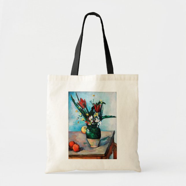 The Vase of Tulips, Paul Cezanne Tote Bag (Front)