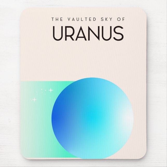 The Vaulted Sky of Uranus Mouse Mat (Front)