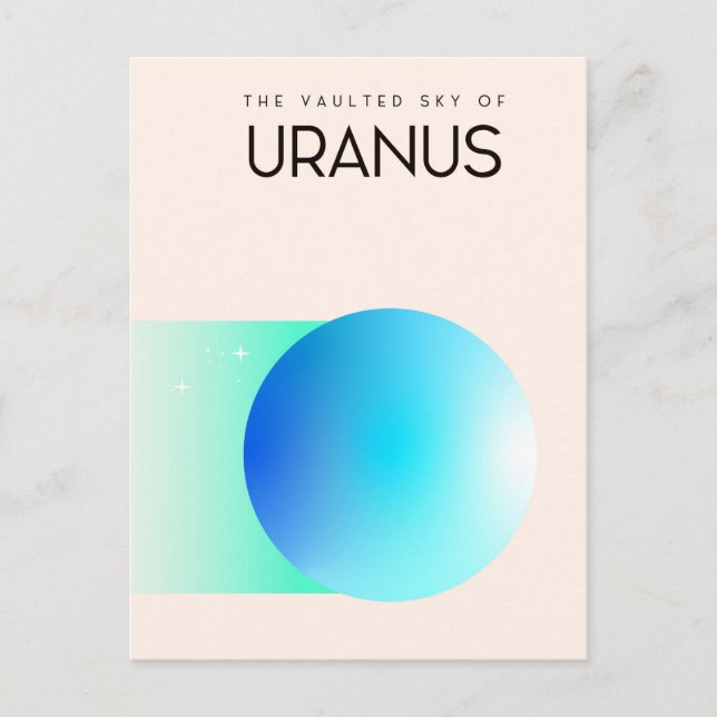 The Vaulted Sky of Uranus Postcard (Front)