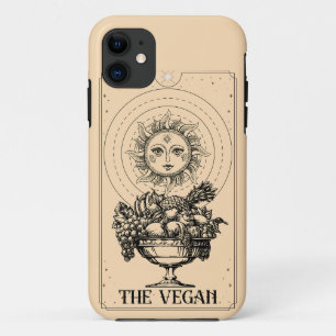 The Vegan stylised engraved sun plentiful fruits iPhone 11 Case