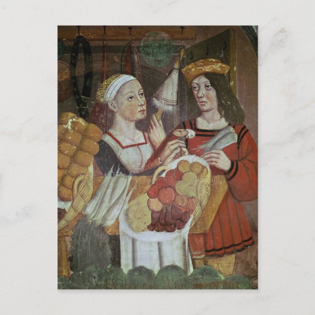 The Vegetable Market Postcard (Front)