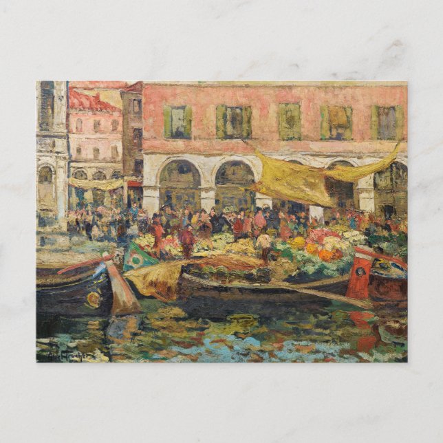 The Vegetable Market, Venice | Louis Abel-Truchet Postcard (Front)