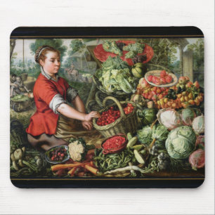 The Vegetable Seller Mouse Mat