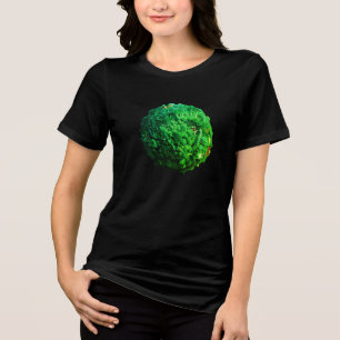 The Vegetarian Earth on a Man/Woman Short Sleeve Tri-Blend Shirt