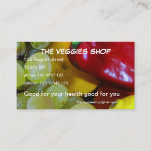The Veggies Shop Business Card