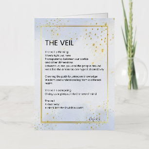 The Veil - Awakening Empowerment Poem Poetry Foil Greeting Card