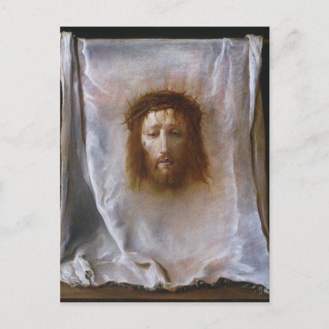The Veil of Veronica By Domenico Fetti Postcard (Front)