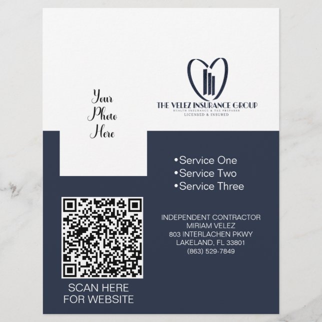 The Velez Insurance Group  Flyer (Front)