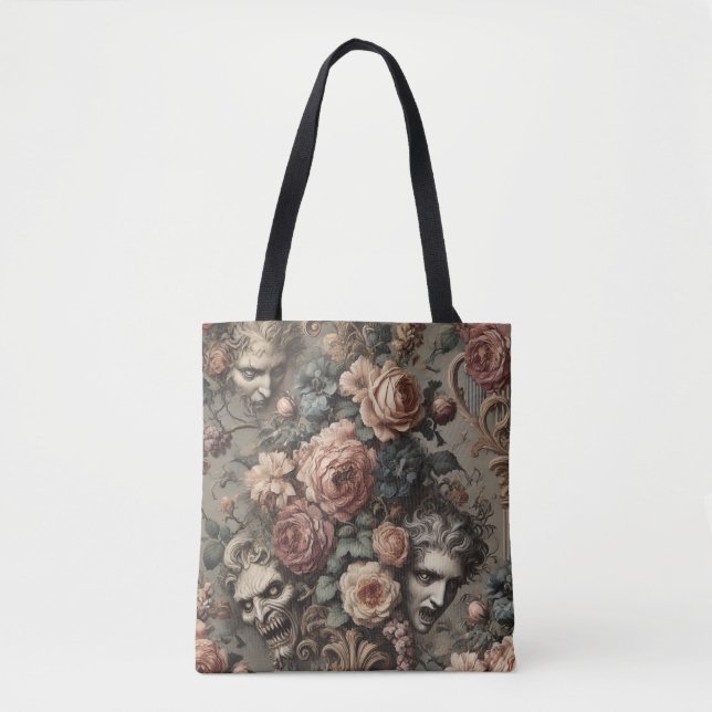 The Velvet Crash – Gothic Victorian Design Tote Bag (Front)