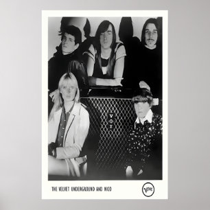 The Velvet Underground and Nico 1960s Promo Photo Poster