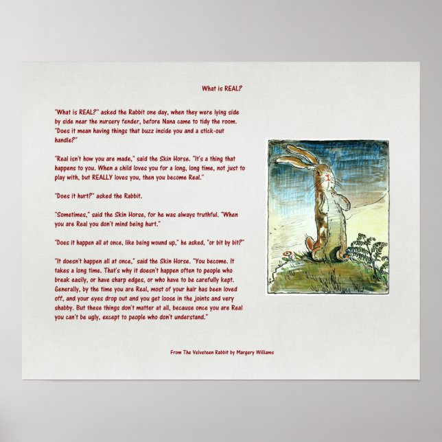 The Velveteen Rabbit - What is Real? Poster (Front)