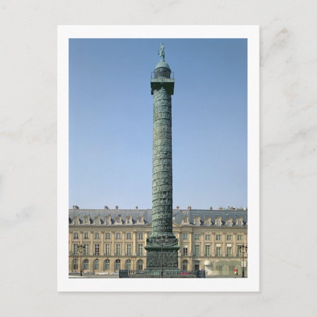 The Vendome Column, with bas-reliefs recording Nap Postcard (Front)