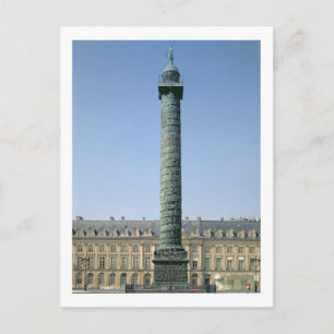 The Vendome Column, with bas-reliefs recording Nap Postcard