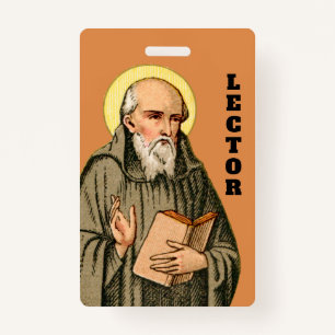 The Venerable Bede as Preacher (P 008; Prayer)  ID Badge